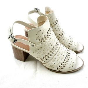 Cloudwalkers peep toe heeled sandals like new 11W